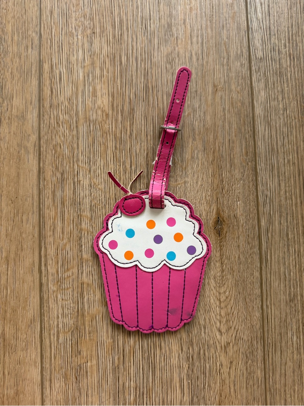 Embark Pink Cupcake Luggage Tag or Bag Charm